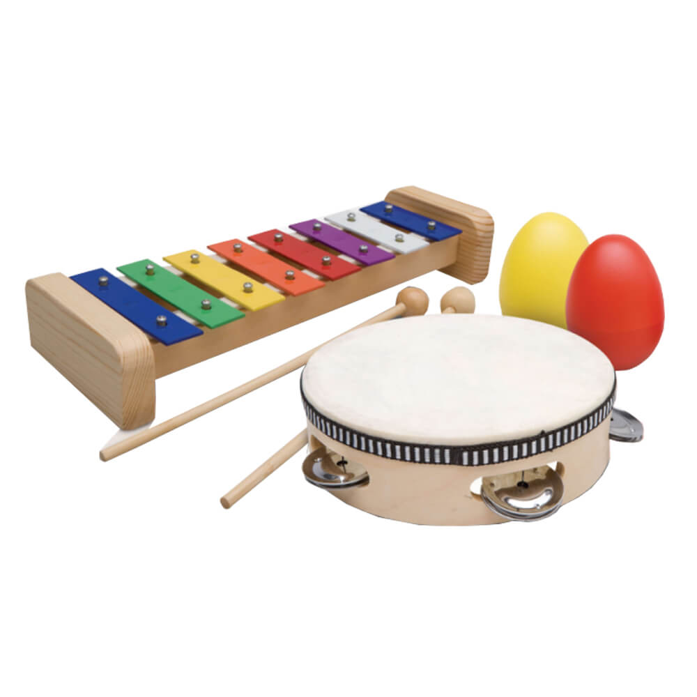 Ashton Percussion Set Pset2 Musical Instrument Pack Hand Drum  Xylophone Shakers 