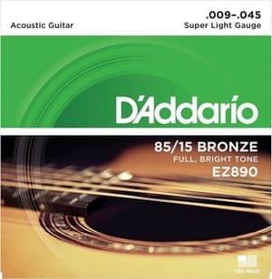 DAddario EZ890 85 15 Bronze Acoustic Guitar Strings