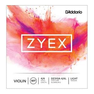 Daddario Zyex Violin DZ310A 4 4 Light Tension String 