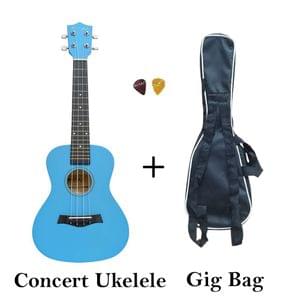 Kmise Solid Spruce Ukulele Concert Ukelele 23 inch Uke Hawaii Guitar 