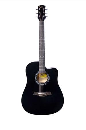 Swan7 41C Maven Series Spruce Wood Black Glossy Acoustic Guitar