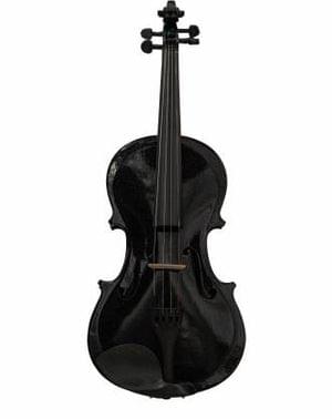 Belear 4 4 Full Size Glitter Black Classical Modern Violin with Bow Rosin and Case